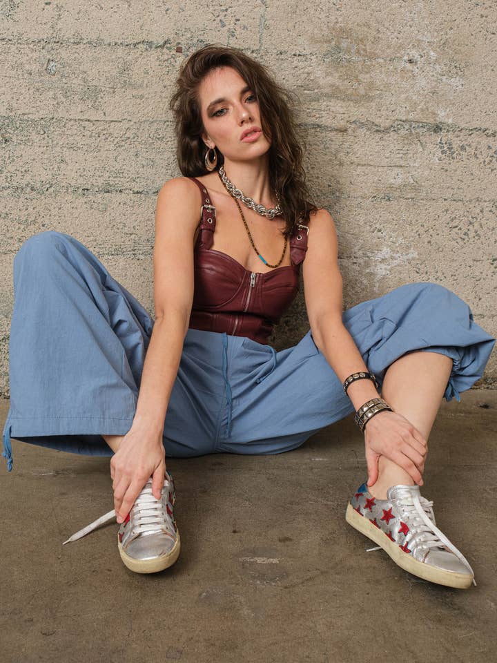 Signature 8 - Wholesale Blouse - Women's - LEATHERETTE TOP S1043917