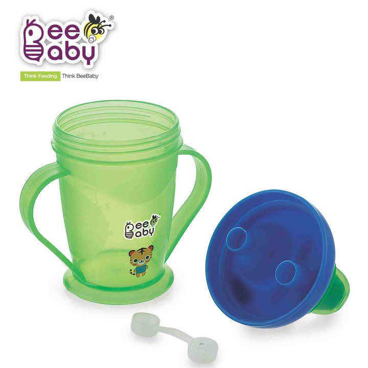 Beebaby - Wholesale Drinking Glass/Cup - Kids & Baby - Beebaby Twin Handle Sipper Double Colour 180ml / 6oz.