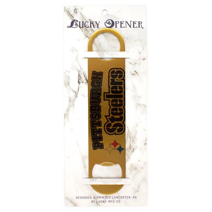 Lucky Mfg. Co. - Wholesale Bottle/Wine Opener - Pittsburgh Steelers Logo Bottle Opener