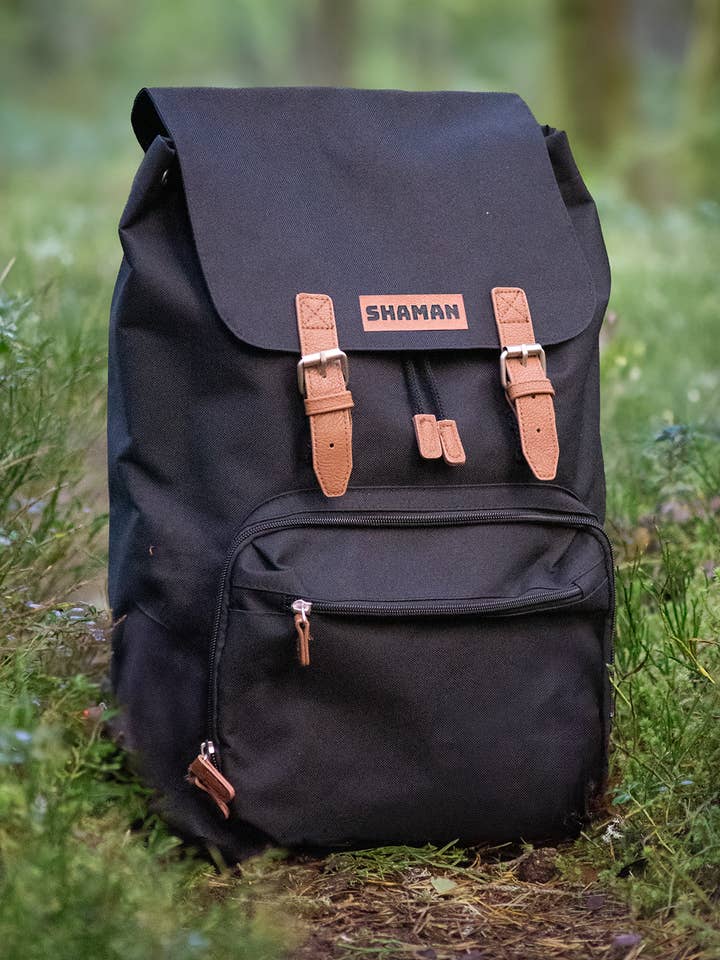 Mochila de escritório preta para mulheres aventureiros por atacado de SHAMAN