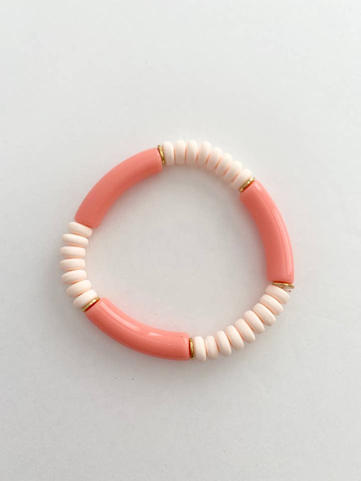 Team Spirit Bracelet-BLUSH for wholesale by Magpie & Bobbin