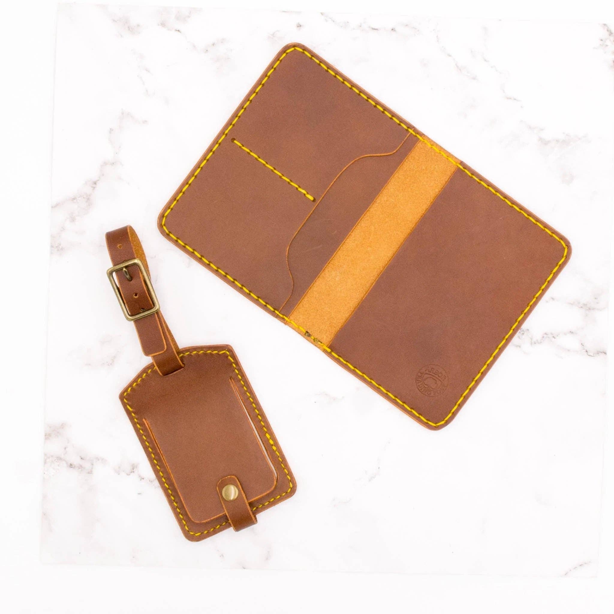 Arbor Trading Post - Wholesale Luggage Tag - Handcrafted Leather Luggage Tag3