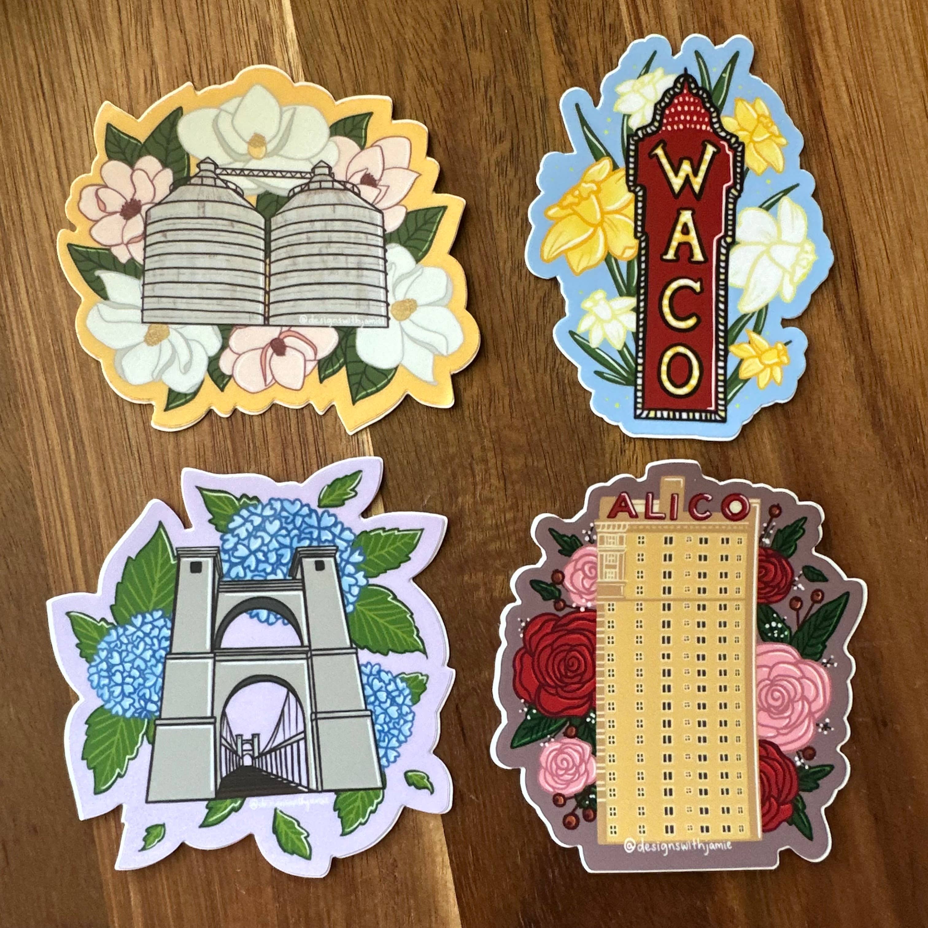 Designs with Jamie – Großhandel Aufkleber – Magnolia Silos Waco Aufkleber3