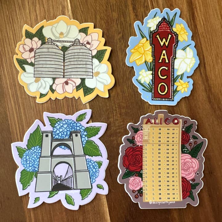 Designs with Jamie – Großhandel Aufkleber – Magnolia Silos Waco Aufkleber3