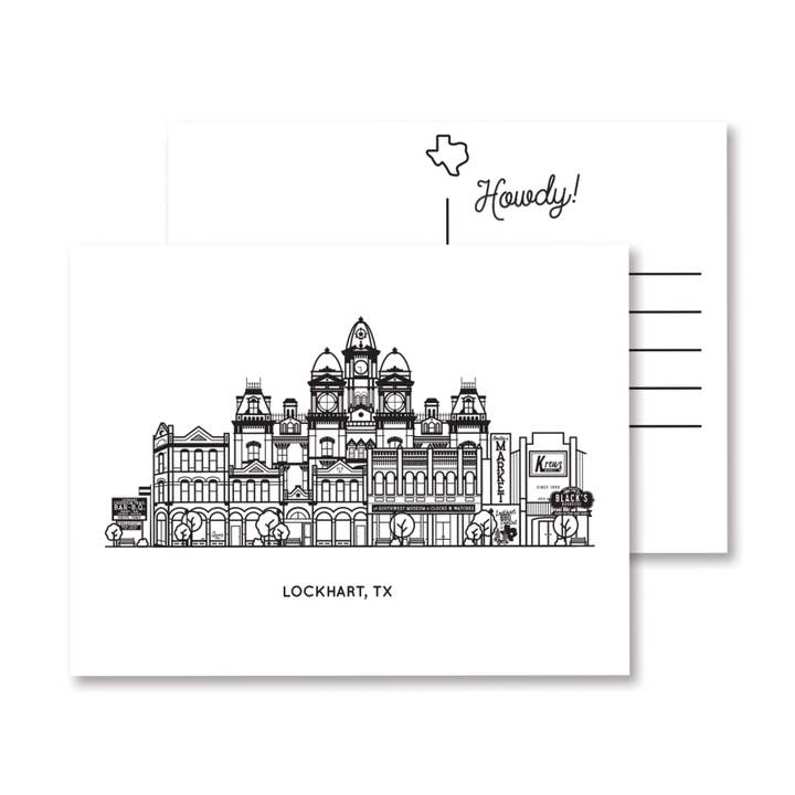 Lockhart, Texas Postcards for wholesale by Kelly Renay