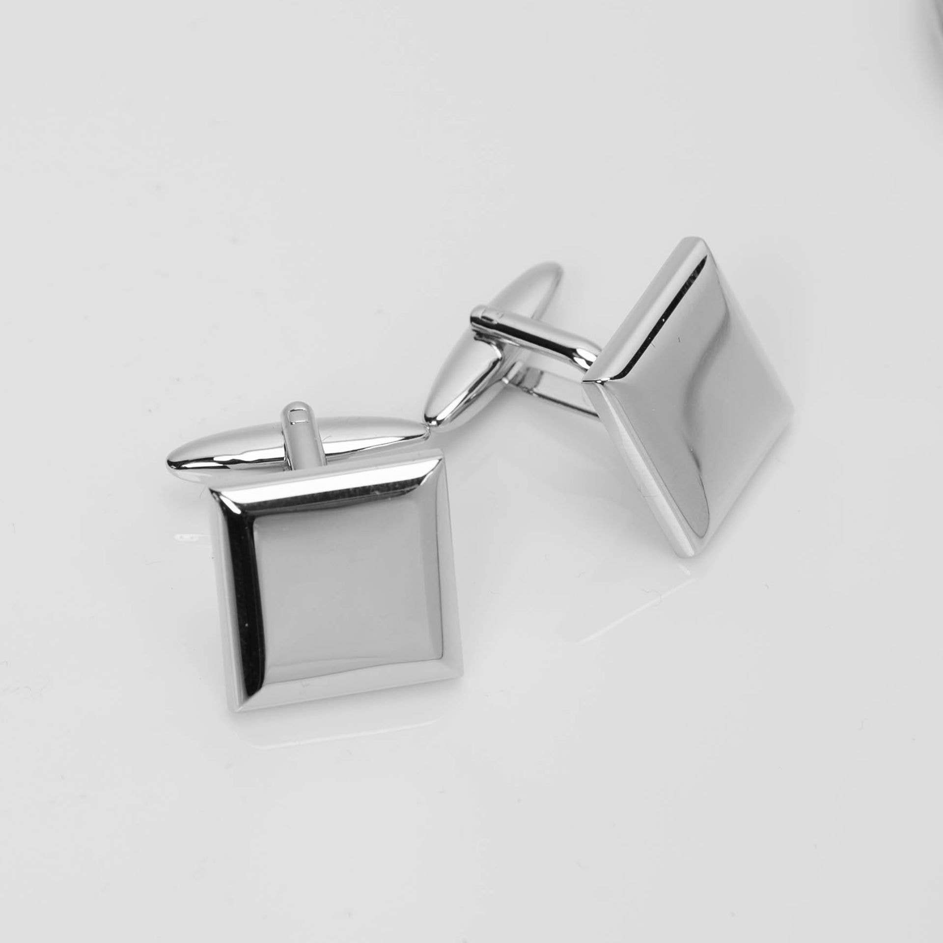 WIDDOP and Co. - Wholesale Cufflinks - Plain Square Cufflinks in Engravable Box1