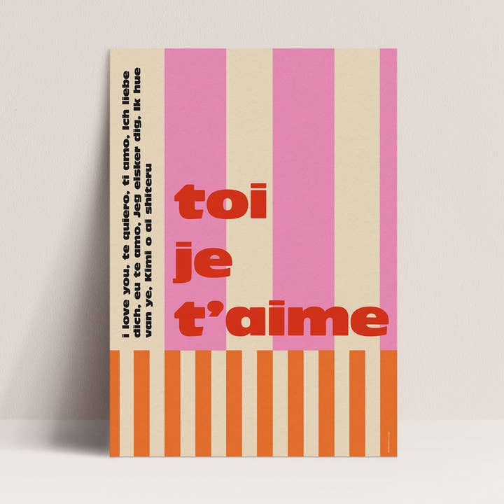 Poster - You, I love you and other Purchase Wholesale pstr. Free Returns & Net 60 Terms on Faire trending on Faire.