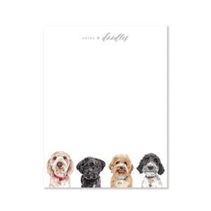 To-doodle Notepad, Watercolor Notepad, Dog Notepad, Golden Doodle Notepad,  Dog Lover Gift, Writing Pad, to Do List Pad, Cute Desk Note 