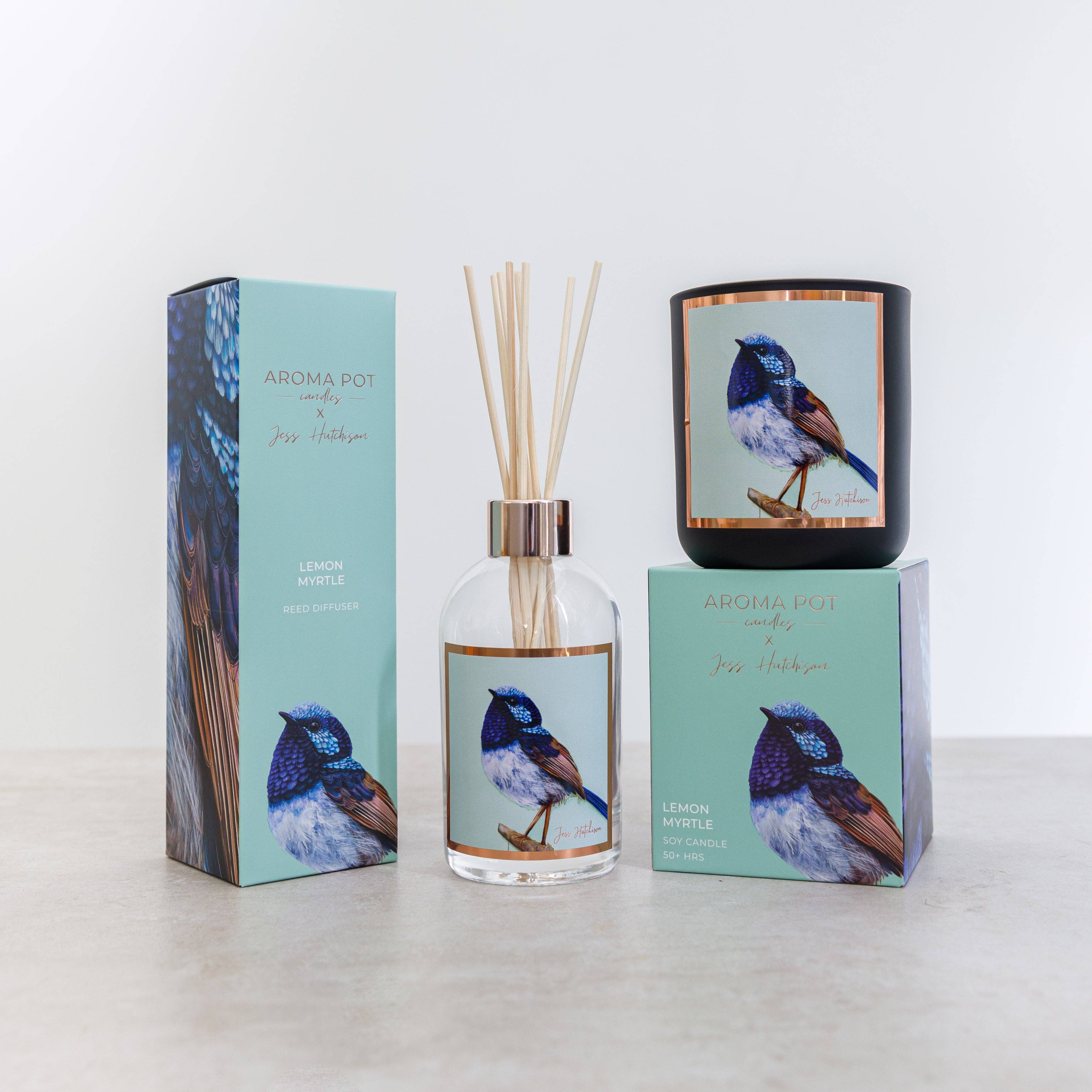 Aroma Pot - Wholesale Reed diffuser - Australian artist reed diffuser | lemon myrtle | 200ml1