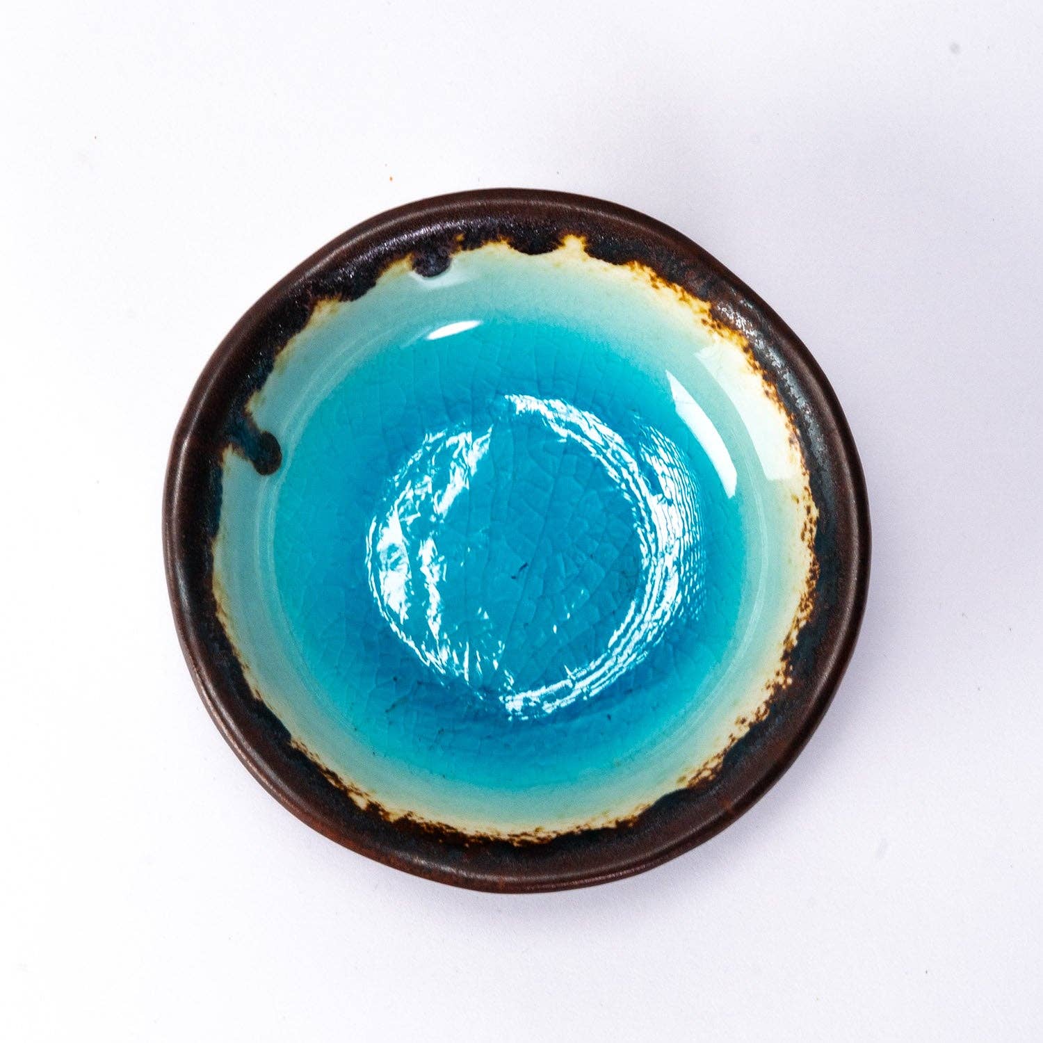 Urban Tokyo - Wholesale Sauce Server - Aozora Kannyu 3.25"Dia x 1.25"H Round Porcelain Sauce Dish (12/144)2