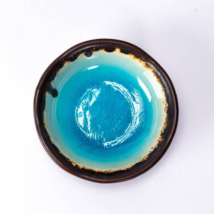Urban Tokyo - Wholesale Sauce Server - Aozora Kannyu 3.25"Dia x 1.25"H Round Porcelain Sauce Dish (12/144)2