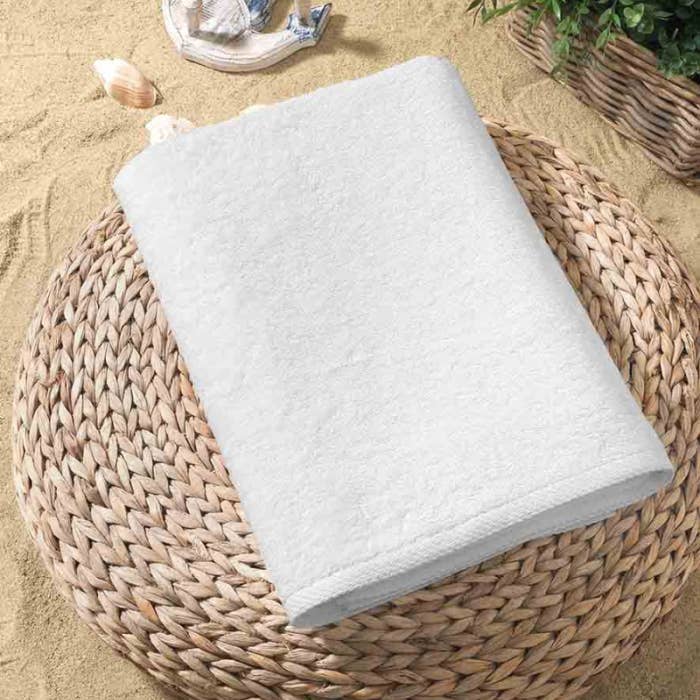 Globaltex Fine Linens - Wholesale Beach Towel - White Pool and Beach Towel1