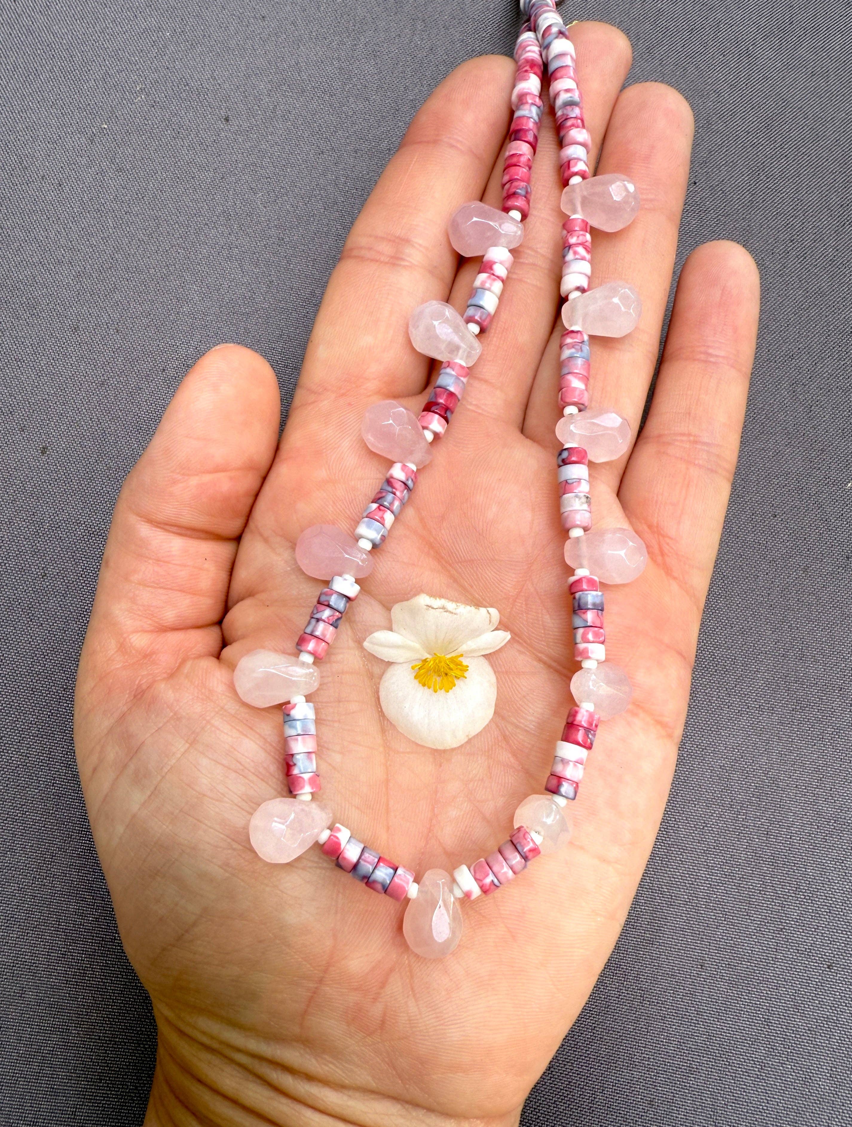 XTRA by Stacey - Wholesale Beaded/Pearl Necklace - The Pink Tide Necklace1