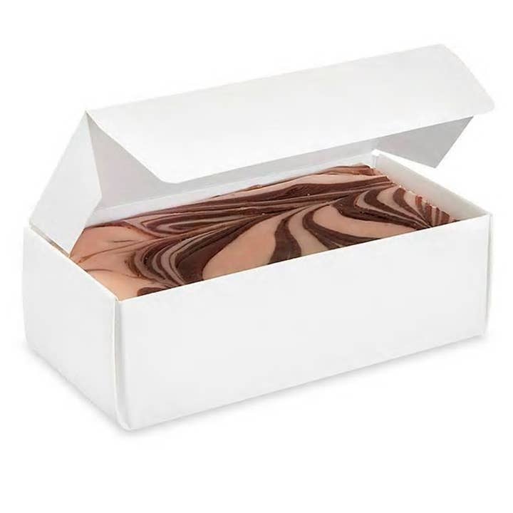 Arndt's Fudgery LLC - Wholesale Gift Box - Plain white cut fudge boxes
