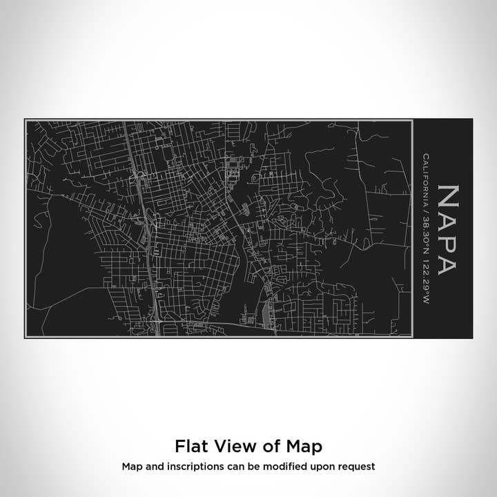 JACE.design - Wholesale Water Bottle - Napa CA Map Insulated Bottle in Matte Black1