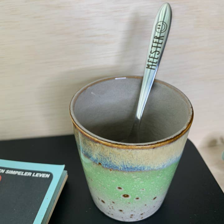 Sproetiz - Wholesale Keukenlepel - lepeltje met tekst - meester - smiley1