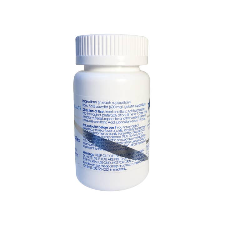 MON ETOILE DE BEAUTE - Wholesale Oral Supplement/Vitamin - Mon Etoile de Beaute - Boric Acid Vaginal Suppositories 600 mg (30 Count) -Holistic Solutions for Women2