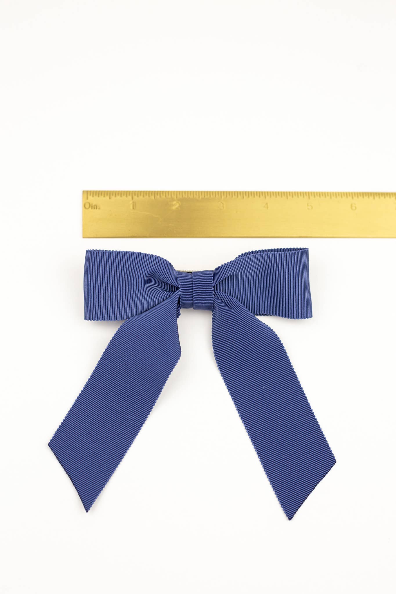 Grace & Grandeur - Wholesale Hair Bow - Women's - Small Petersham Grosgrain Hair Bow Barrette | Delora Bow5