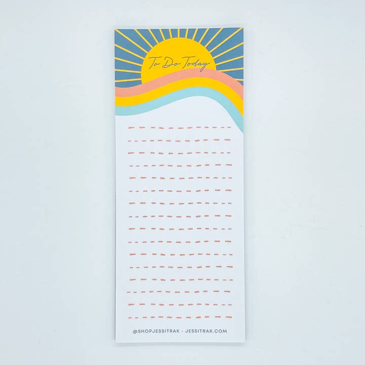 Bloc de notas «Sunny» para listas de tareas pendientes para venta al por mayor de Jessitrak