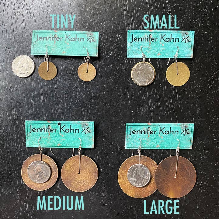 Jennifer Kahn Jewelry - Wholesale Dangle Earrings - Brass Disc Earrings7