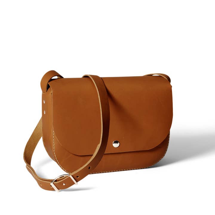 Handgefertigte Umhängetasche aus Leder | Brauner Sattel für den Großhandel von Artisanallab