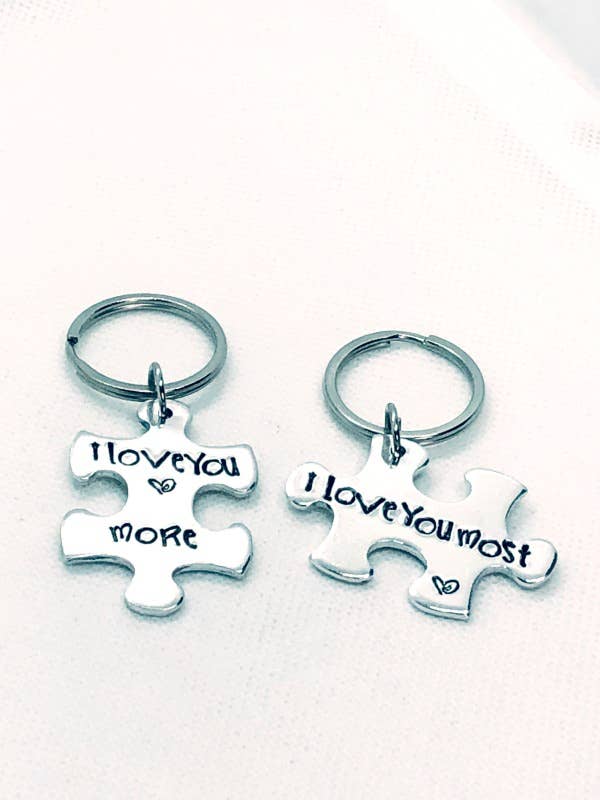 Me and My Sweet Pea - Wholesale Keychain - Unisex - Christmas gifts for couples, I love you more I love you most2