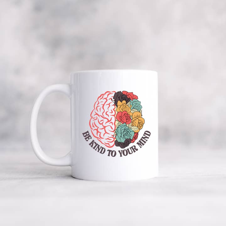 UNIQUE CREATION 4U, LLC – Großhandel Kaffeebecher – Retro-Becher „Sei freundlich zu deinen Gedanken“
