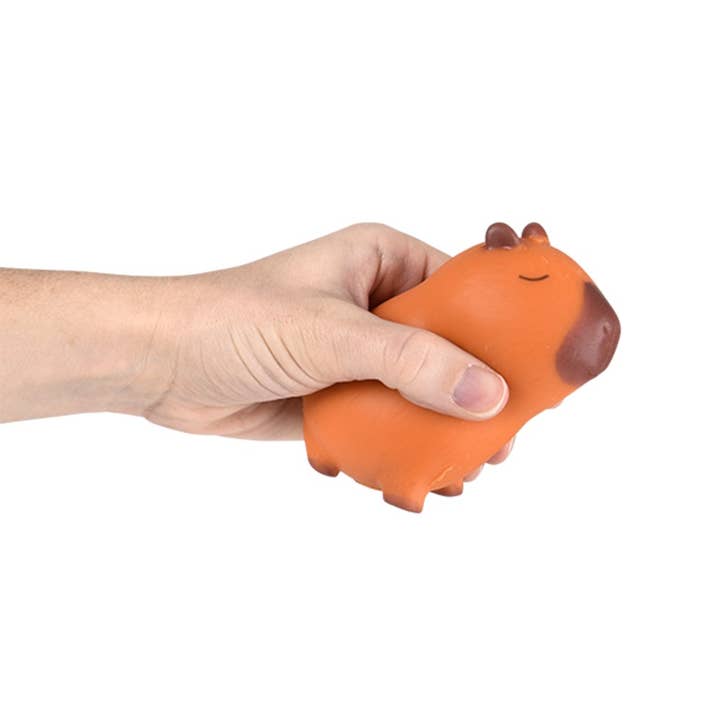 Kelley and Company - Wholesale Fidget Toy - Kids - Stretch Squish Capybara Fidget Toy Display of 122