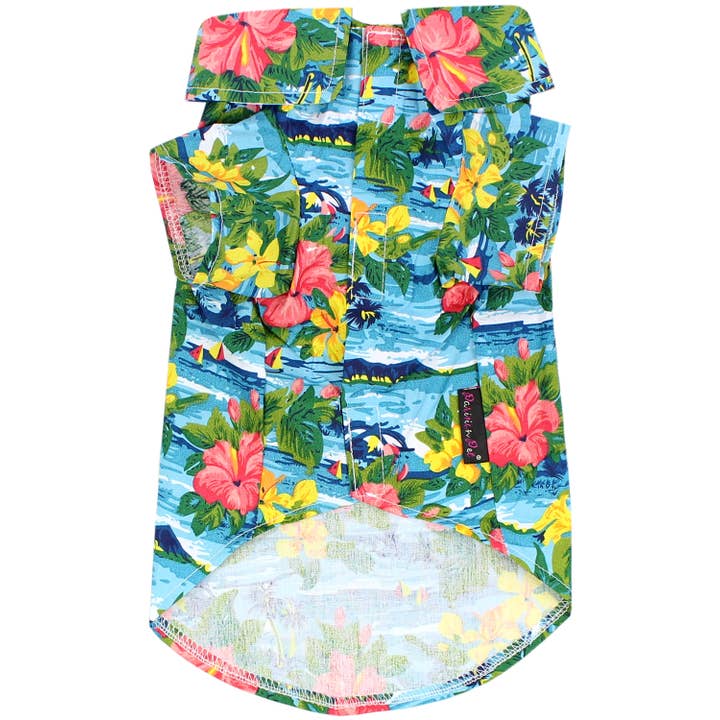 Parisian Pet® - Wholesale Pet carrier – Cat/dog - Hawaiian Camp Shirt – Vibrant Summer Dog Apparel1
