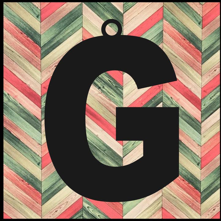 Metal Ornament Letter G - 3 for wholesale by Designed With Sparks