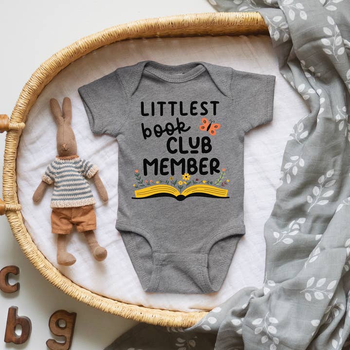 Keen Bee Studio - Wholesale Bodysuit (Non-Footed) - Baby - Littelest Book Club Member Nerdy Baby Onesie©