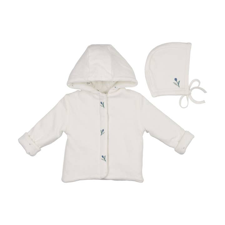 Pluche Print Jongens Jas & Hoed Set voor wholesale door Mon Tresor Bebe