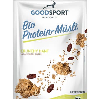 Organic protein muesli, cunchy hemp, sprouted, sport, 400g for wholesale by Goodsport