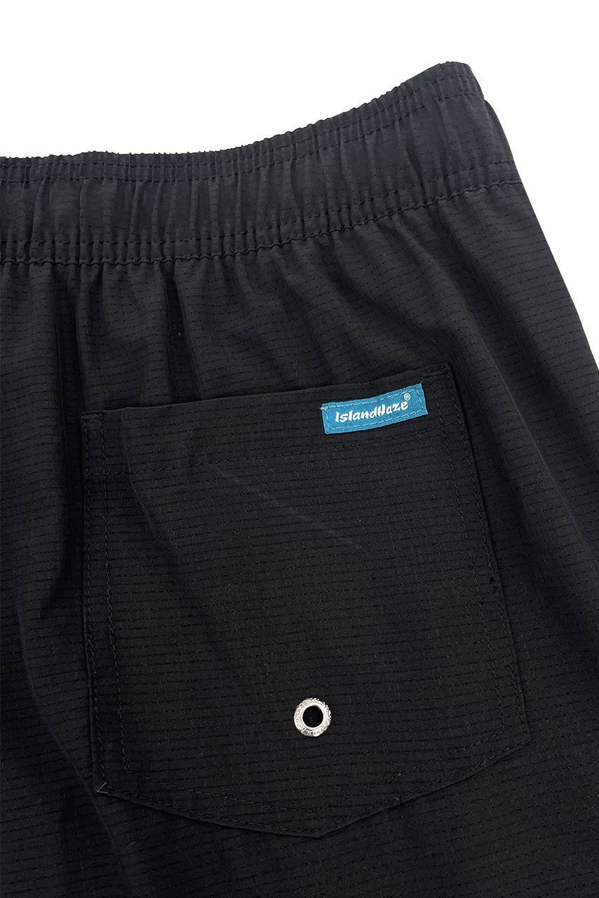 Islandhaze - Wholesale Swim Shorts - Men's - 6'' Inch Men's Solid new texture shorts-Oman52