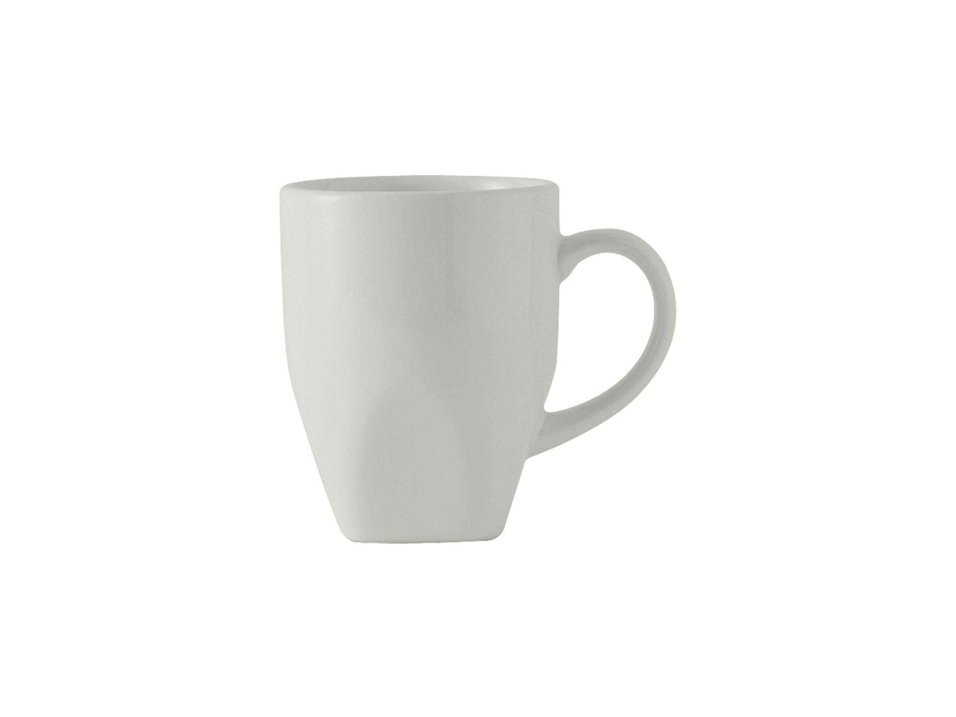 White Ceramic Bistro Mug, 9oz for wholesale on Faire