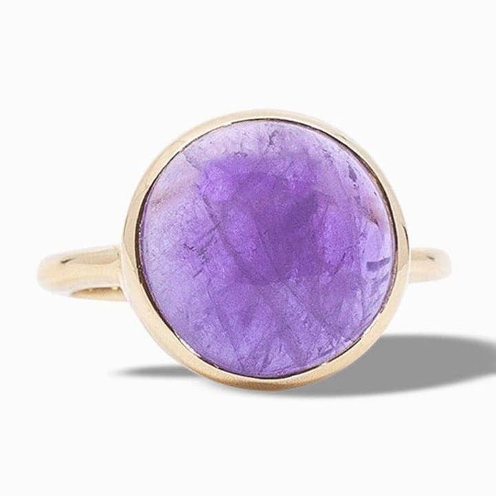 Regenbogenring aus Amethyst für den Großhandel von Laura Foote Designs