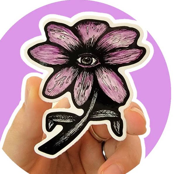 Eye Flower 2 Sticker Individual for wholesale by @thatblondegirlvikki