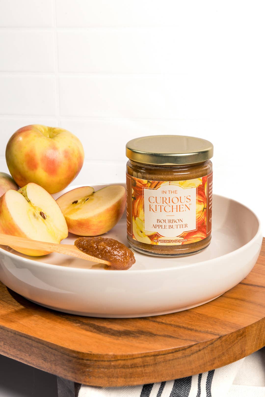In the Curious Kitchen - Wholesale Jam/Jelly - Apple Bourbon Butter | 9 oz 7