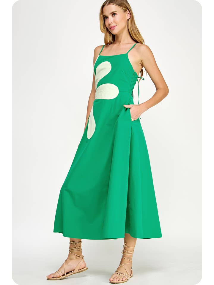 Strut & Bolt - Wholesale Dress - Women's - Sleeveless Side Cut-Out Flower Detail Midi Dress25