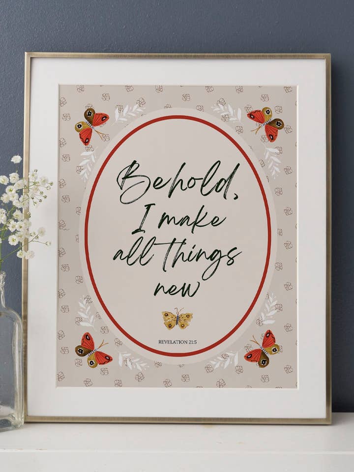 All Things New Butterflies Art Print for wholesale by Babushka Paperie