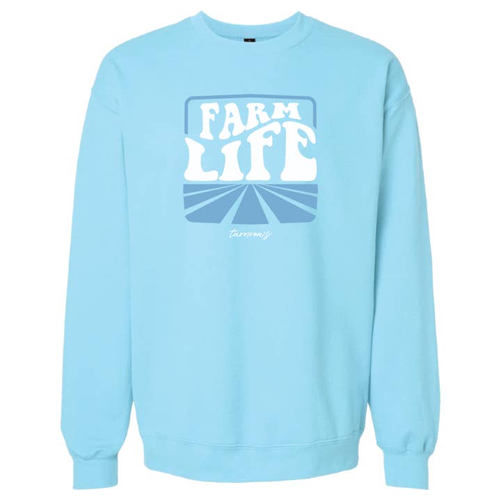 Damer Farm Life Sweatshirt för wholesale av Turnrows Apparel
