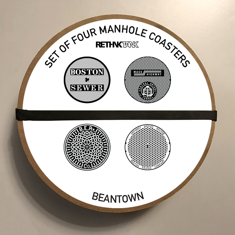 Tombino - Wholesale Coasters - Boston: Manhole Cover Coasters 1