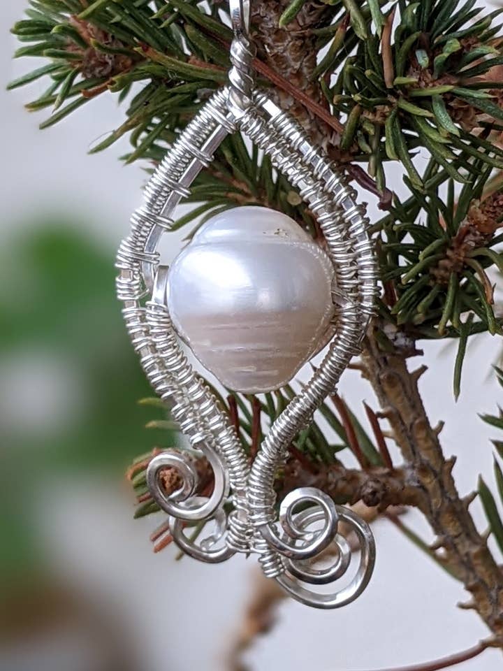 Sötvattenspärla och Sterling Silver hänge för wholesale av Le Tourbillon Minéral