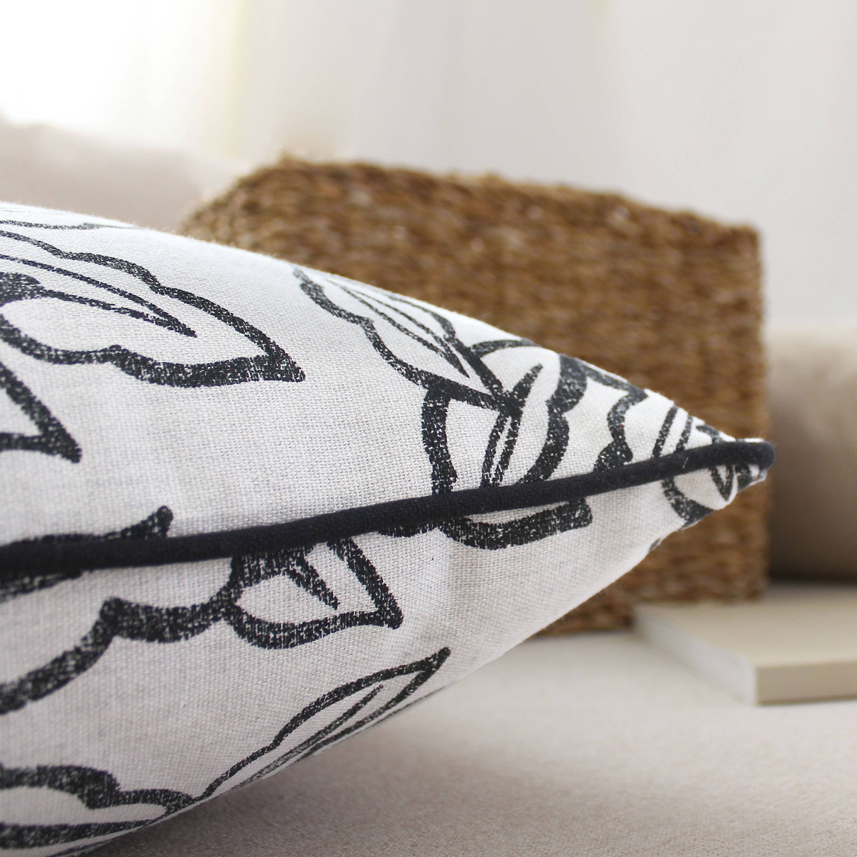 DECOSTARS - CmaDECO - Vendita all'ingrosso Cuscini per sedie - Cuscino sfoderabile, 40x40cm, motivo, cotone chambray12