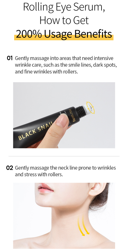 Best Beauty Group - Wholesale Eye Cream/Gel - FARMSTAY Black Snail Premium Rolling Eye Serum12