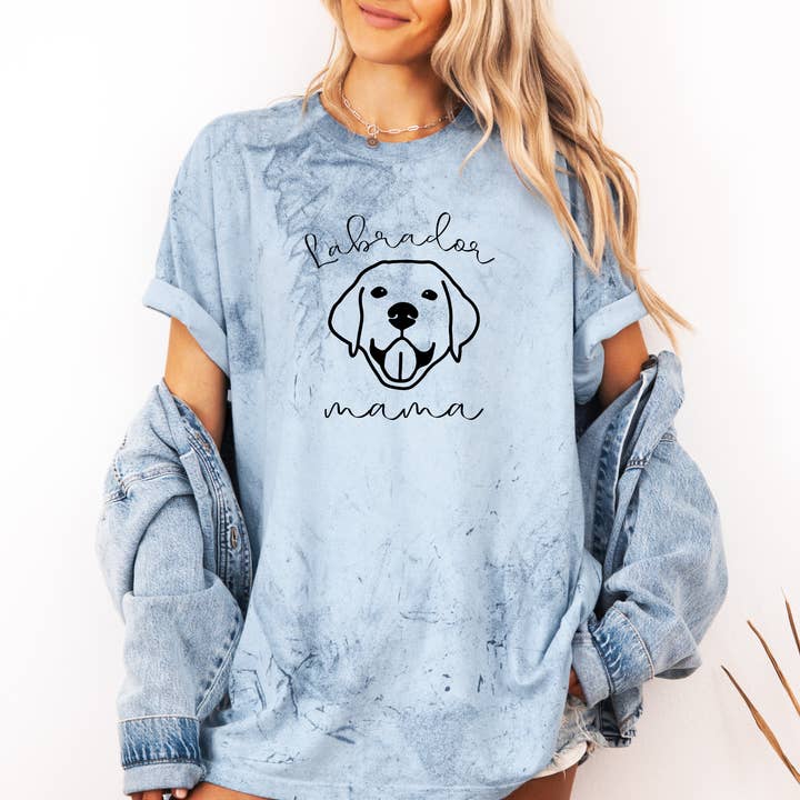 Verita Culture - Wholesale Screen Printed T-Shirt - Women's - Labrador Retriever Dog Mom Comfort Colors T Shirt (Copy)8