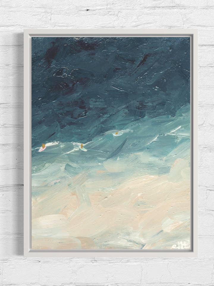 THREE SURFER SERIES- DIAMOND HEAD AT SUNSET No.2 for wholesale by Carol Hunter Art