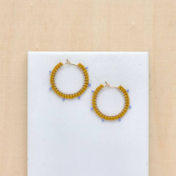 Yucca Moon Hoops for wholesale by WOVEN WYLD