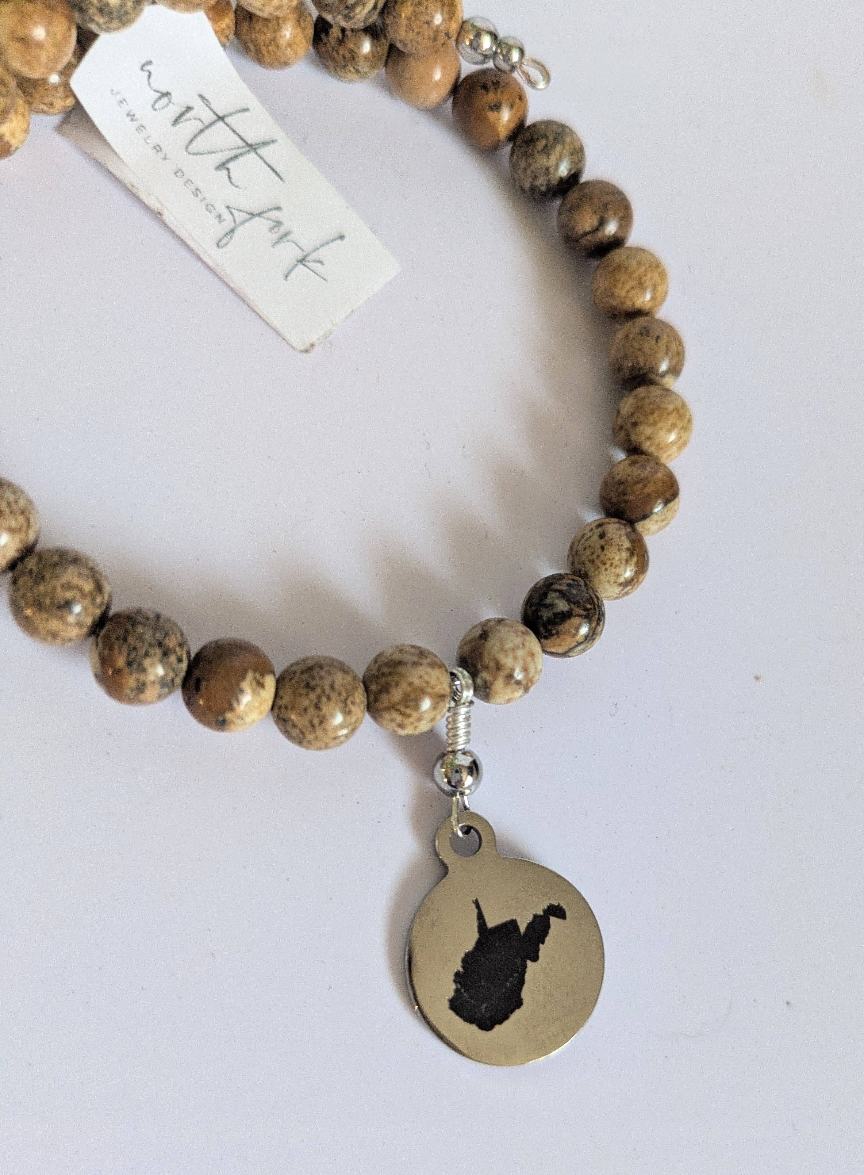 North Fork Jewelry Design, LLC - Wholesale Charm/Dangle Bracelet - West Virginia Bracelet