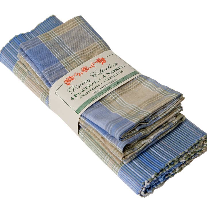 Placemats 4 + 4 Napkins Set - Montari for wholesale by Accent Linen